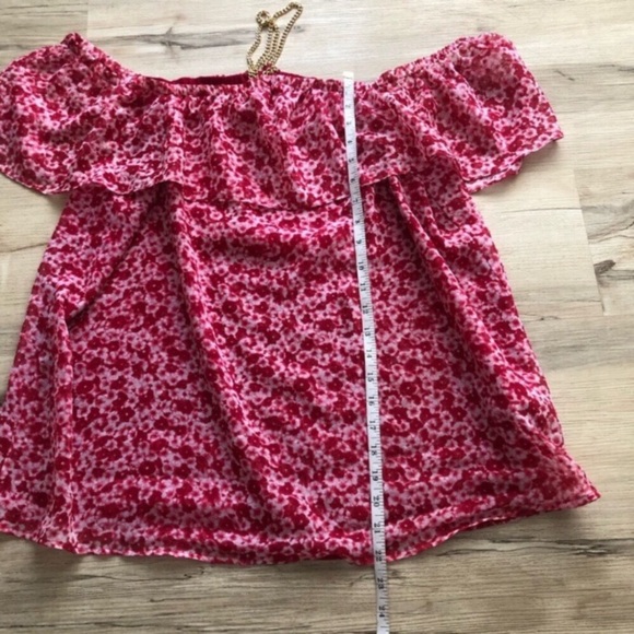MICHAEL Michael Kors Pink Floral Off-Shoulder Top - Picture 8 of 8